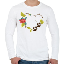 PRINTFASHION Cicalábnyom - Férfi hosszú ujjú póló - Fehér férfi póló