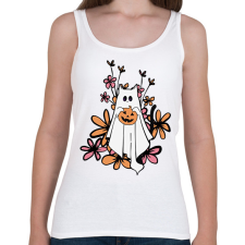 PRINTFASHION Cicás halloween - Női atléta - Fehér női trikó