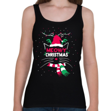 PRINTFASHION Cicás karácsony - Női atléta - Fekete