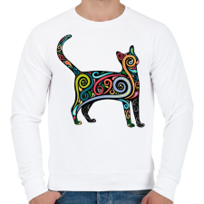 PRINTFASHION Cicás póló - Férfi pulóver - Fehér férfi pulóver, kardigán