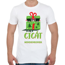 PRINTFASHION Cicát mindenkinek - Férfi póló - Fehér férfi póló