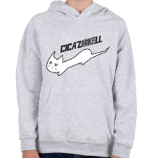 PRINTFASHION cicázNIKEll.b - Gyerek kapucnis pulóver - Sport szürke gyerek pulóver, kardigán