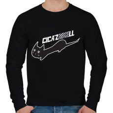 PRINTFASHION cicázNIKEll.w - Férfi pulóver - Fekete