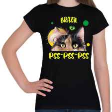 PRINTFASHION Cicc-cicc - Brazil - Női póló - Fekete női póló