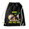 PRINTFASHION Cicc-cicc - Brazil - Sportzsák, Tornazsák - Fekete