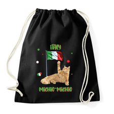 PRINTFASHION Cicc-cicc - Italy - Sportzsák, Tornazsák - Fekete tornazsák