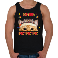 PRINTFASHION Cicc-cicc - Romania - Férfi atléta - Fekete atléta, trikó