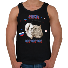 PRINTFASHION Cicc-cicc - Russia - Férfi atléta - Fekete atléta, trikó