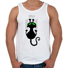 PRINTFASHION Cicmic, aki hazavár - Férfi atléta - Fehér atléta, trikó