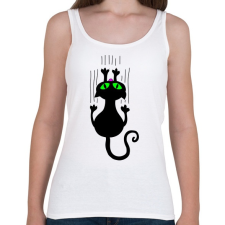 PRINTFASHION Cicmic, aki hazavár - Női atléta - Fehér női trikó