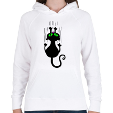 PRINTFASHION Cicmic, aki hazavár - Női kapucnis pulóver - Fehér