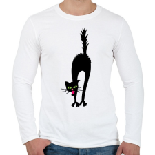 PRINTFASHION Cicmic megijedt - Férfi hosszú ujjú póló - Fehér férfi póló