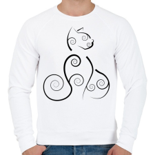 PRINTFASHION Cicmic, oriental - Férfi pulóver - Fehér férfi pulóver, kardigán