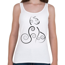 PRINTFASHION Cicmic, oriental - Női atléta - Fehér női trikó