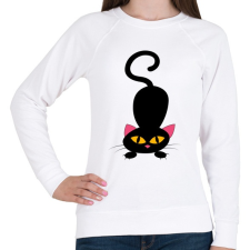 PRINTFASHION Cicmic ugrásra kész - Női pulóver - Fehér női pulóver, kardigán