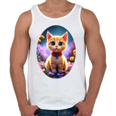 PRINTFASHION Cicus - Férfi atléta - Fehér