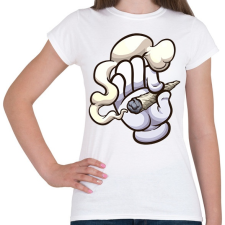 PRINTFASHION Cigiző kéz - Női póló - Fehér női póló