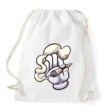PRINTFASHION Cigiző kéz - Sportzsák, Tornazsák - Fehér tornazsák