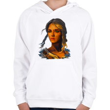 PRINTFASHION Ciri - Gyerek kapucnis pulóver - Fehér gyerek pulóver, kardigán