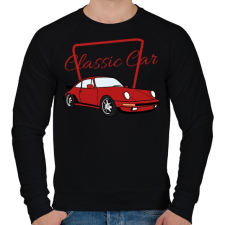 PRINTFASHION Classic Car - Férfi pulóver - Fekete férfi pulóver, kardigán