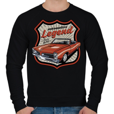 PRINTFASHION classic car - Férfi pulóver - Fekete