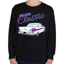 PRINTFASHION Classic car - Gyerek pulóver - Fekete gyerek pulóver, kardigán