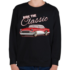 PRINTFASHION Classic car  - Gyerek pulóver - Fekete gyerek pulóver, kardigán