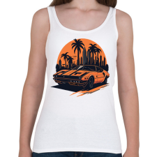 PRINTFASHION Classic car - Női atléta - Fehér női trikó