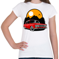 PRINTFASHION Classic car - Női póló - Fehér női póló