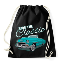 PRINTFASHION Classic car  - Sportzsák, Tornazsák - Fekete tornazsák