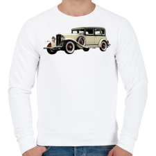 PRINTFASHION Classic - Férfi pulóver - Fehér férfi pulóver, kardigán