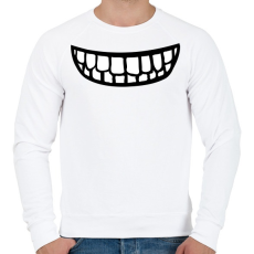 PRINTFASHION Clipart Smile - Férfi pulóver - Fehér