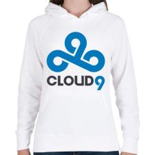 PRINTFASHION Cloud9 logo - Női kapucnis pulóver - Fehér női pulóver, kardigán