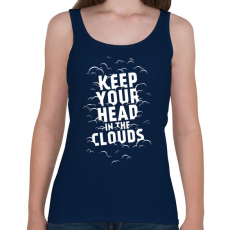 PRINTFASHION Clouds - Női atléta - Sötétkék