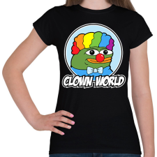 PRINTFASHION Clown World - Női póló - Fekete női póló