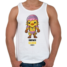 PRINTFASHION Cluck - Fortnite Season 6 - Férfi atléta - Fehér