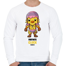 PRINTFASHION Cluck - Fortnite Season 6 - Férfi pulóver - Fehér férfi pulóver, kardigán