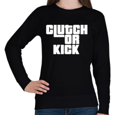 PRINTFASHION Clutch or Kick  - Női pulóver - Fekete