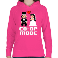 PRINTFASHION CO-OP Mode - Női kapucnis pulóver - Fukszia