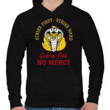 PRINTFASHION COBRA KAI 3 - Férfi kapucnis pulóver - Fekete férfi pulóver, kardigán
