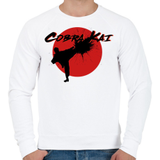 PRINTFASHION Cobra Kai - Férfi pulóver - Fehér