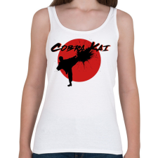 PRINTFASHION Cobra Kai - Női atléta - Fehér női trikó