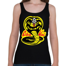PRINTFASHION Cobra Kai - Női atléta - Fekete