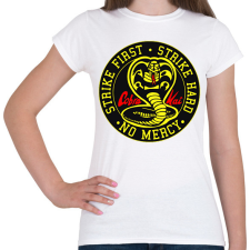 PRINTFASHION Cobra Kai - Női póló - Fehér női póló