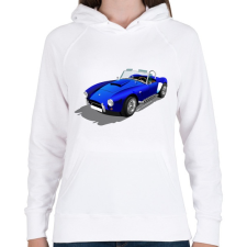 PRINTFASHION Cobra - Női kapucnis pulóver - Fehér női pulóver, kardigán