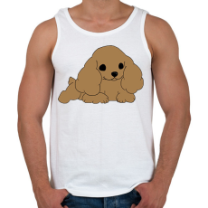 PRINTFASHION Cocker spániel - Férfi atléta - Fehér