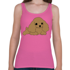 PRINTFASHION Cocker spániel - Női atléta - Rózsaszín