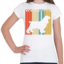 PRINTFASHION Cocker Spaniel - Női póló - Fehér női póló