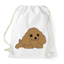 PRINTFASHION Cocker spániel - Sportzsák, Tornazsák - Fehér tornazsák