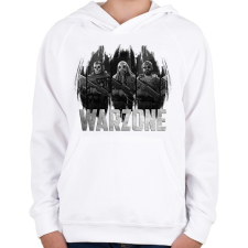 PRINTFASHION COD: Warzone - Gyerek kapucnis pulóver - Fehér gyerek pulóver, kardigán